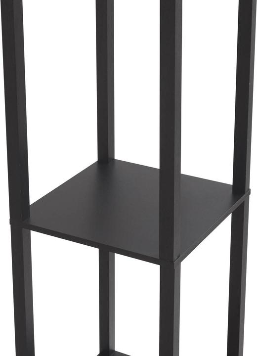 Image du produit Lindby Birta Lampadaire avec étagère, bois, noir (E27)