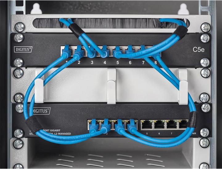 Actual product image Digitus 10 Inch 8 Port Gigabit Ethernet Switch, L2+ Managed (8 Ports)