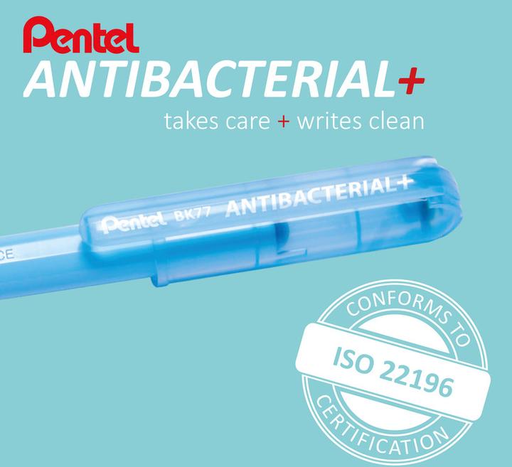 Produktbild Pentel Kugelschreiber Antibacterial+ (Blau, 1 x)