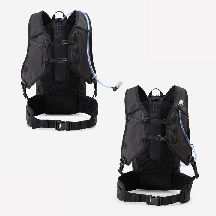 Actual product image Rockrider Trinkrucksack MTB 12 L/ 2 L Wasser schwarz (12 l)