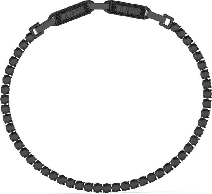Guess Eternity Heren Armband Staal - Zwart (7 cm)