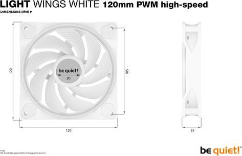 Produktbild be quiet! Light Wings High Speed (120 mm, 3 x)