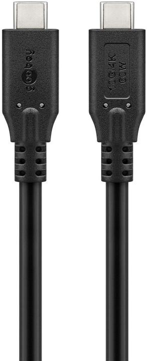 Produktbild Goobay USB-C-Kabel, USB 3.2, 60 W, 10 Gbit/s, Power Delivery, 2 m (2 m, USB 3.2, 60 W)