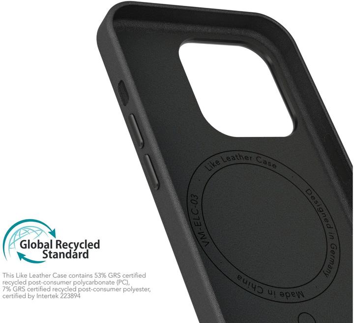 Produktbild Vonmählen Kunstleder-Case für iPhone 16 Pro Max schwarz (Apple iPhone 16 Pro Max)