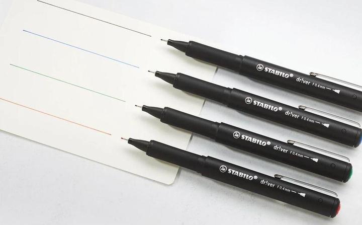 Image du produit STABILO Driver Fine 0.4 Mm Etui de 4 pièces (Vert, Bleu, Noir, Rouge, 4 x)