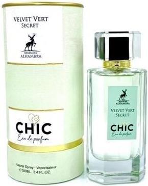 Actual product image Alhambra Chic Velvet Vert Secret - EDP - 100 ml (Eau de parfum, 100 ml)