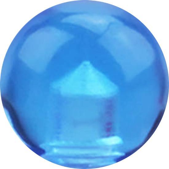 Produktbild Star Piercing Micro Kugel hellblau transparent (ohne Messing, Acryl)