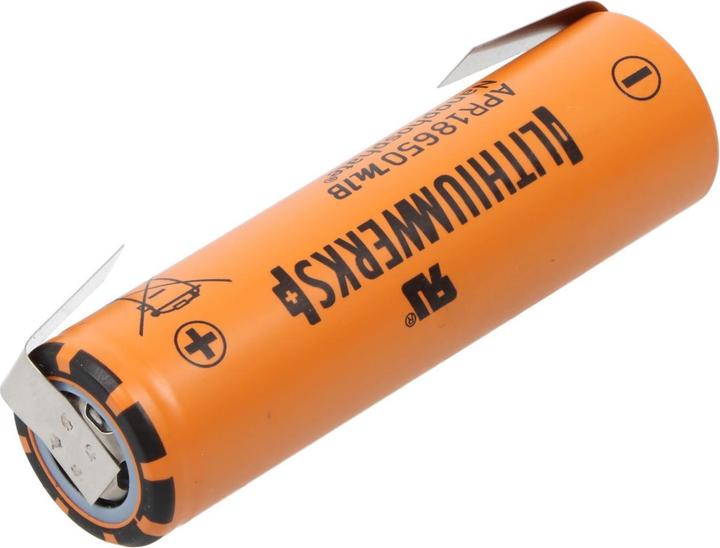 Immagine prodotto A123 Systems A123 APR18650M-A1 1100mAh 3,2V - 3,3V LiFePo4 Akku mit Lötfahne U-Form (1 pz., 1100 mAh)