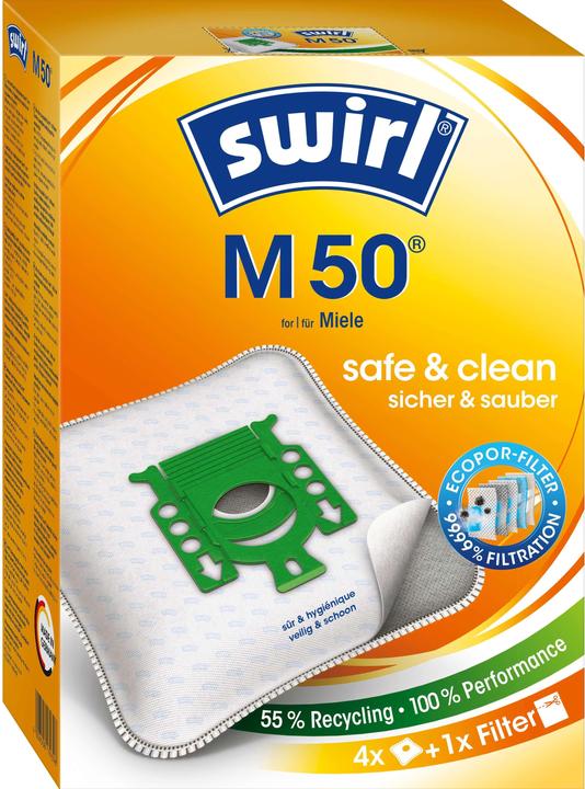 Produktbild Swirl Staubsaugerbeutel M 50 EcoPor Kombi-Set (10 x)