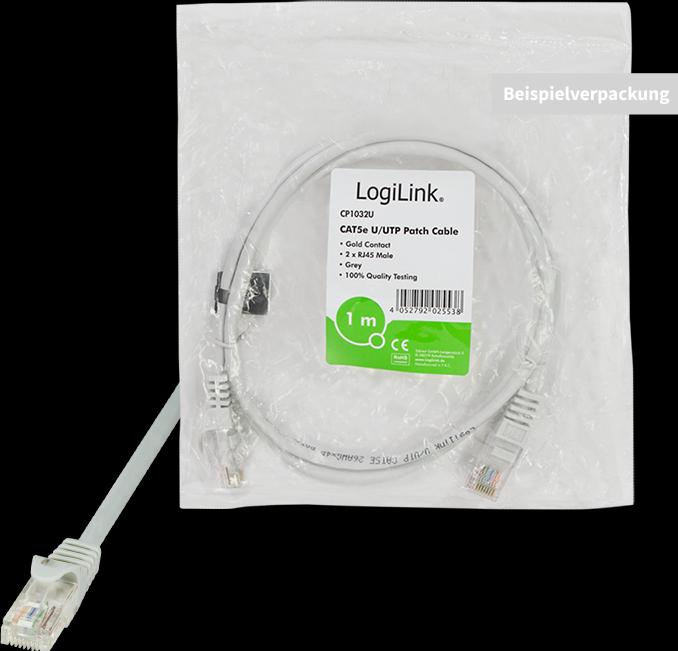 Actual product image LogiLink Network cable (U/UTP, CAT5e, 7.50 m)