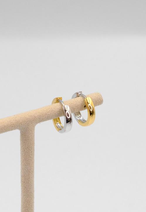 Image du produit Muau Créoles (750, Or blanc, Or jaune 18 K)