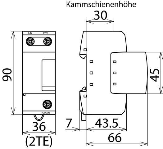 Produktbild Dehn DBH M 1 255 Blitzstromableiter Typ 1 DEHNbloc H M 1-polig 255V AC