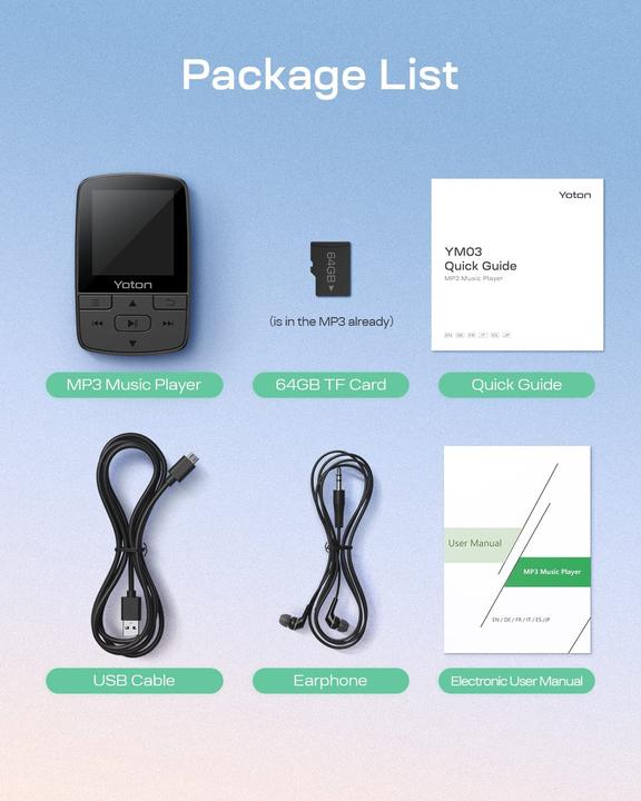 Actual product image Yoton MP3 Player (64 GB)