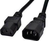 Actual product image RND Electronics IEC appliance cable IEC 60320 C14 - IEC 60320 C13 2m Black (2 m)