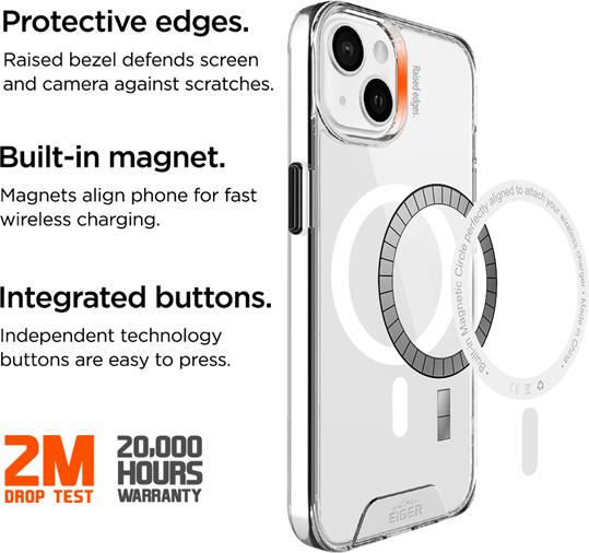 Actual product image Eiger Glacier MagSafe Case (Apple iPhone 13)