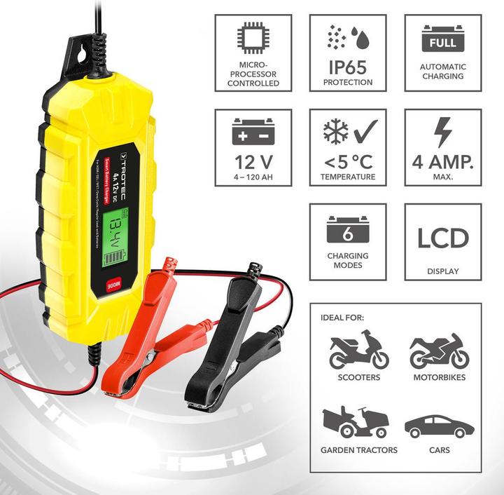 Immagine prodotto Trotec Caricabatterie PBCS 4A (12V, 4 A)