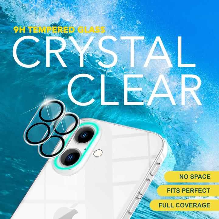 Produktbild Nalia 2x Kamera Schutzglas (2 Stück, Apple iPhone 16)