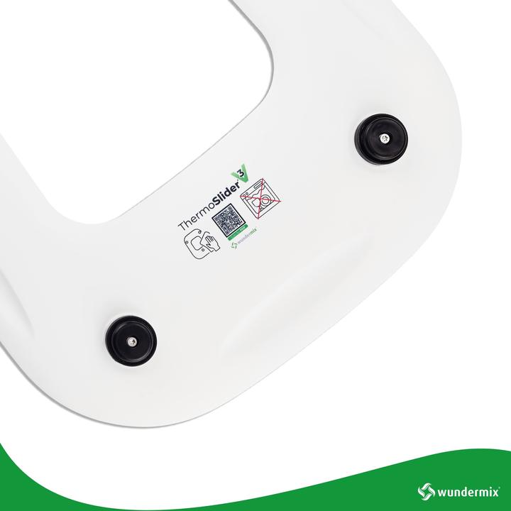 Produktbild Wundermix ThermoSlider® M | V3 | Alpine White | Premium-Gleitbrett für Thermomix TM6, TM5