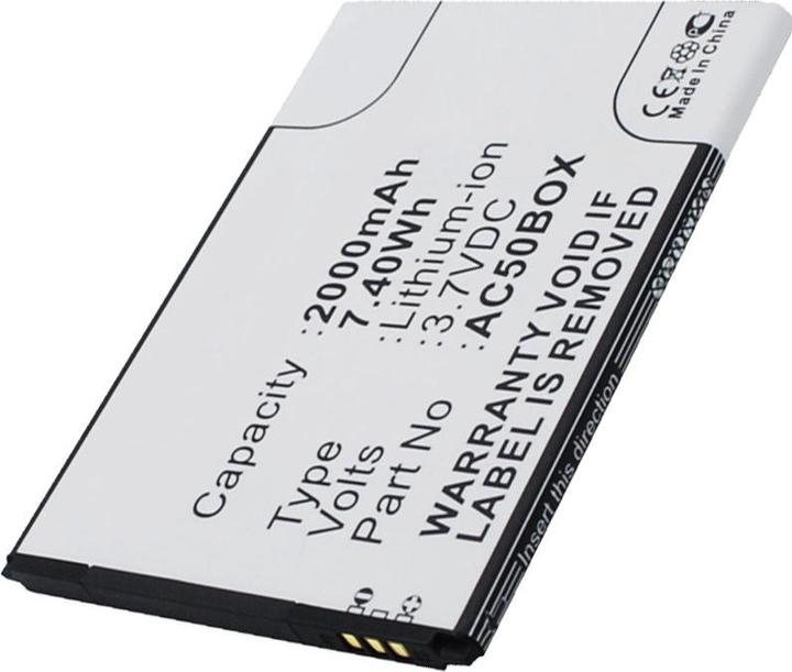 Actual product image AccuCell Akku Gigabyte GSmart Mika M2 Akku AC50Box