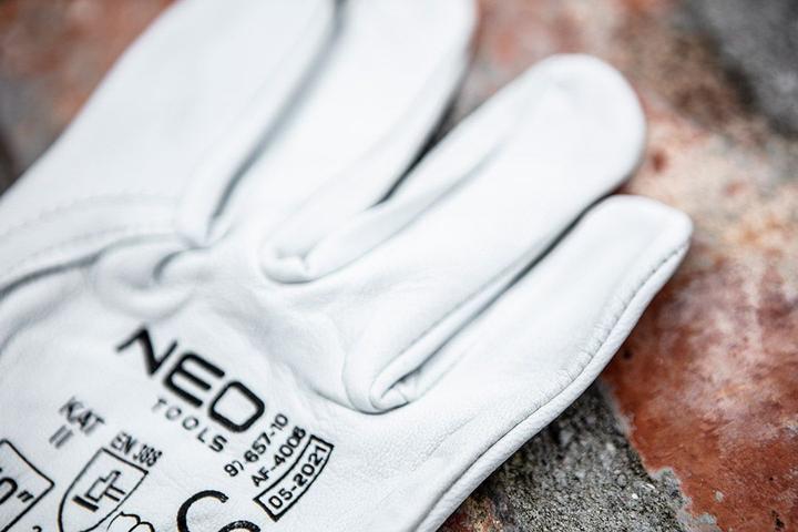 Actual product image Neo Tools work gloves (work gloves, 2122X, goatskin, size 8", CE) (8)