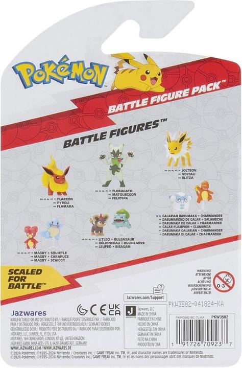 Produktbild Jazwares Pokémon Battle Figure Set Figuren 2er-Pack Flampion & Glumanda #5