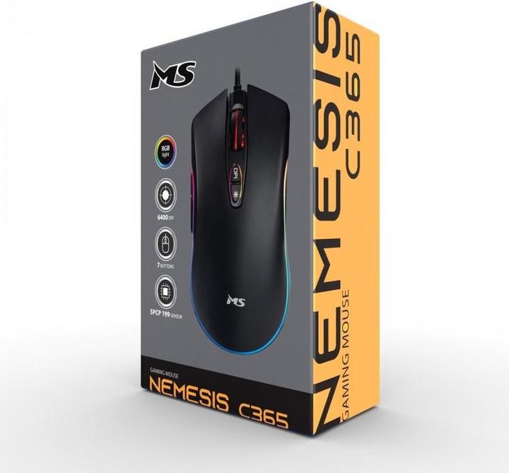 Actual product image M & M's Mouse Nemesis C365 6400DP 7P RGB LED SPCP199 Gaming Mouse (Cable)