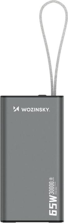 Actual product image Wozinsky Powerbank K65+ 65W 30000mAh 2x USB-C, 1x USB-A 65W - black (30000 mAh, 65 W, 65 Wh)