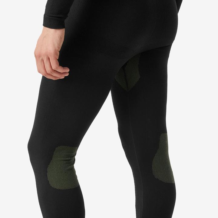 Produktbild Wedze Skiunterwäsche Funktionshose Herren nahtlos - BL500 Soft schwarz/khaki (M)