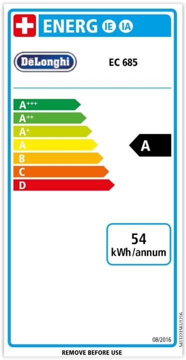 Energy Label De'Longhi Dedica