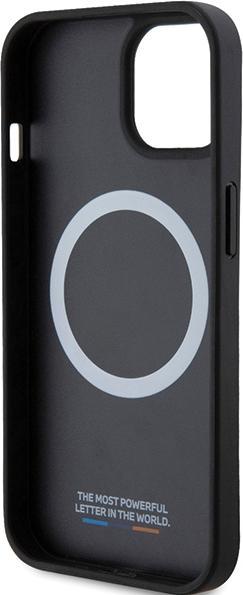 Productafbeelding BMW BMHMP15S23PUCPK iPhone 15 / 14 / 13 6,1" czarny/zwarte hardcase Geperforeerde Twisted Line MagSafe (Apple iPhone 15)