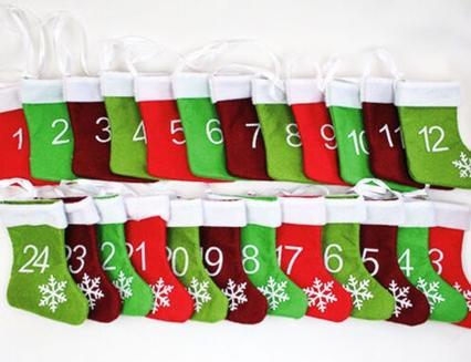 Produktbild Jean Products Adventskalender Filzstiefel mit Fellrand 300cm