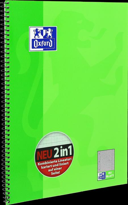 Produktbild Oxford Collegeblock (A4+, Kariert, Harter Einband)