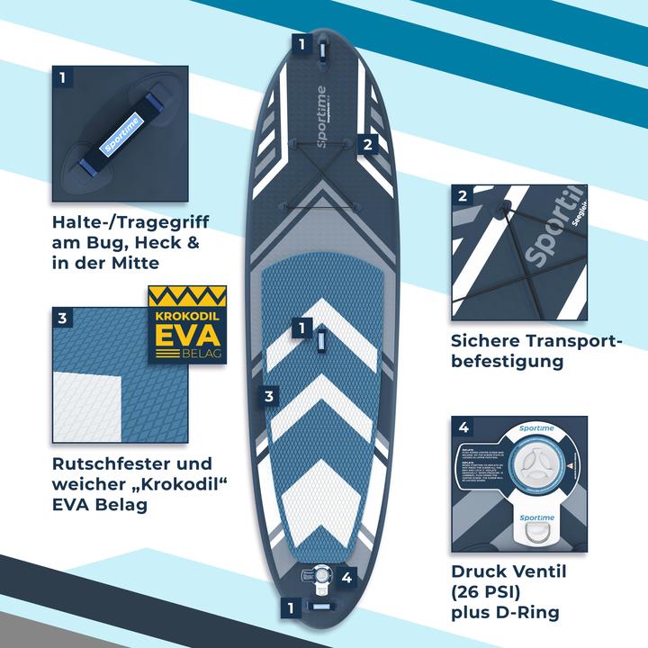 Actual product image Sportime Stand up paddling board sea glider single (10'8")