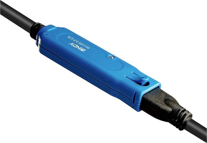 Actual product image Lindy 8m USB 3.2 Gen 1 C/A Active Extension Pro Up to 40m extension for a USB type A device on a (8 m, USB 3.2 Gen 1)