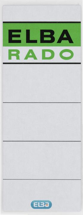 Actual product image Elba Folder back label " RADO