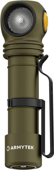 Productafbeelding ArmyTek Wizard C2 Pro Olijf Witte LED zaklamp met riemclip op batterijen 2500lm 115g (11.20 cm, 2500 lm)