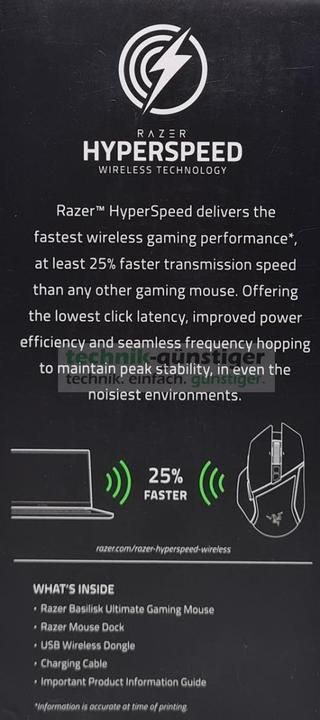 Actual product image Razer Basilisk Ultimate (Wireless)