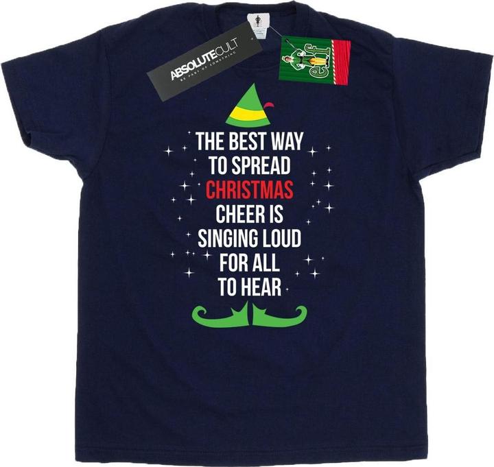 Elf Christmas Cheer Text TShirt (XL)
