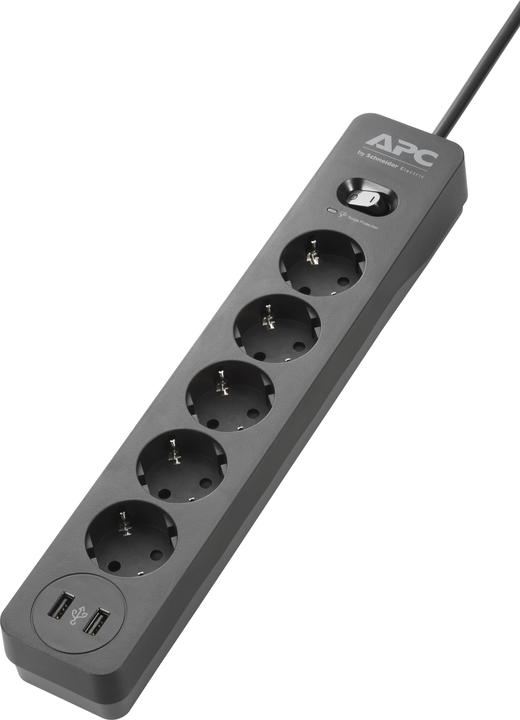 Produktbild APC PME5U2B-GR Spannungsschutz 5 AC-Ausgänge 230 V Schwarz 1,52 m (5 x, CEE 7/3, 1.52 m)
