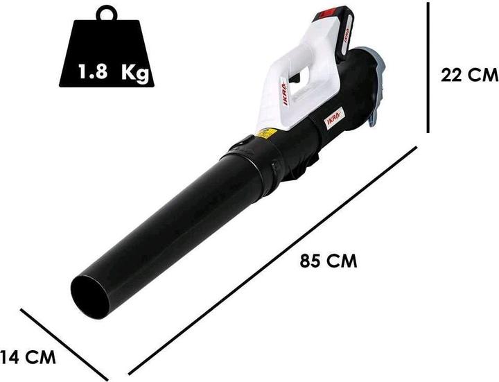 Produktbild Ikra Akku-Laubbläser 20V 2Ah Mogatec ICB 20 (Akkubetrieb, Laubbläser)