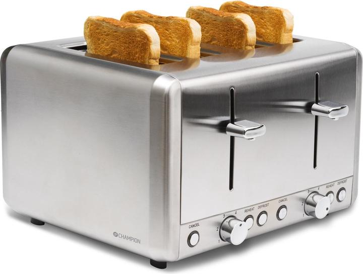 Champion Toaster 4 slices 1000W BR420 stainless steel (EU plug)
