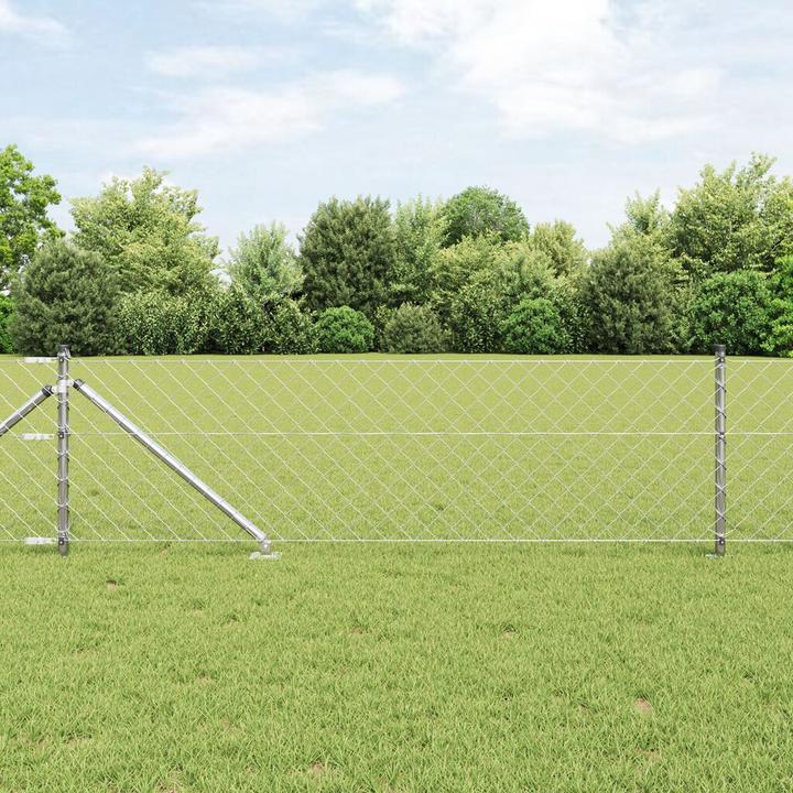 Produktbild VidaXL Kettenschalung Set aus 2 Verzinkter Stahl 25 x 0,8 m Robust
