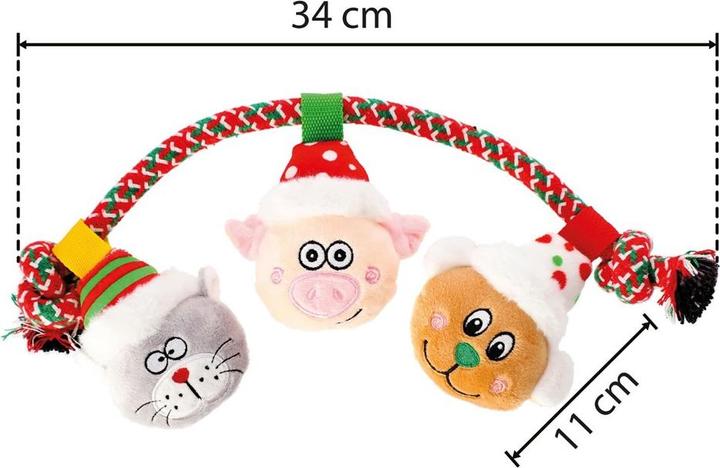 Actual product image Red Dingo DINGO Elf Brothers - Dog toy - 34 cm