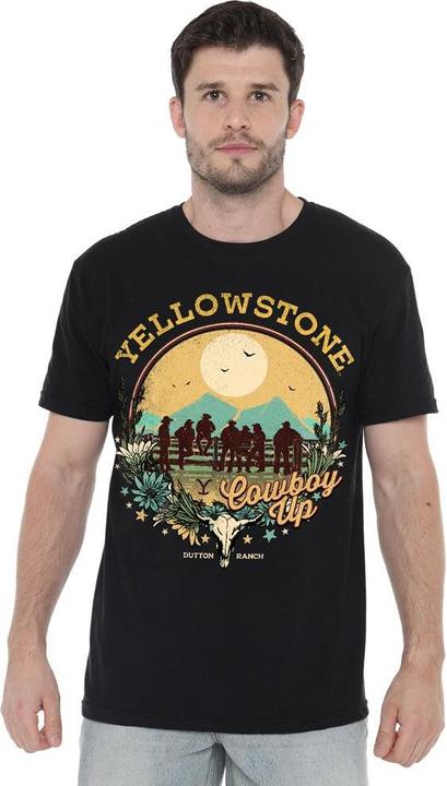 Immagine prodotto Yellowstone Cowboy Up Maglietta Uomo (4XL)