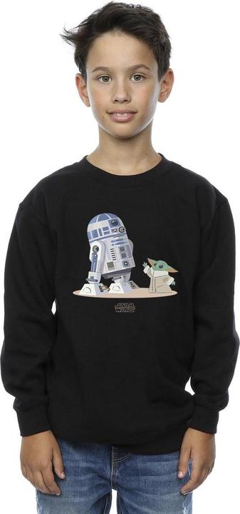 Produktbild Star Wars The Mandalorian R2D2 And Grogu Sweatshirt Jungen (140, 146)