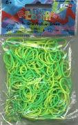 Actual product image Rainbow Loom Silicone straps yellow-green (300 pcs.)