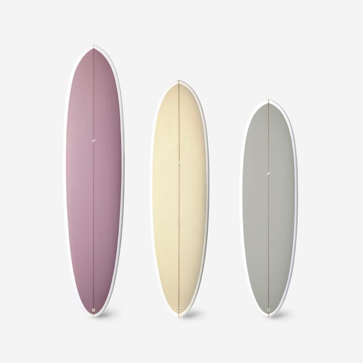 Image du produit Olaian Planche de surf hybride en résine 6'4 40L avec 3 ailerons - kaki (6'4")