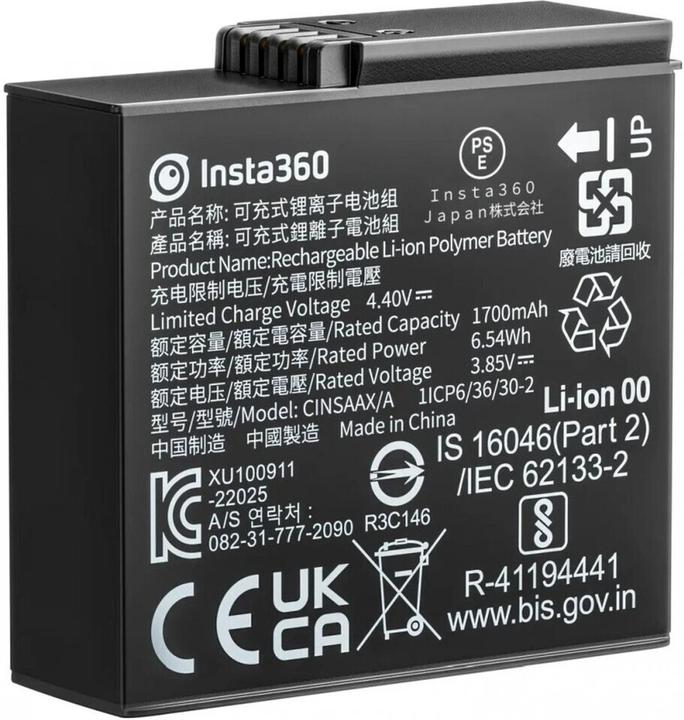 Insta360 Batteria per videocamera Ace/Ace Pro, produttori compatibili (Asso, ACE PRO)