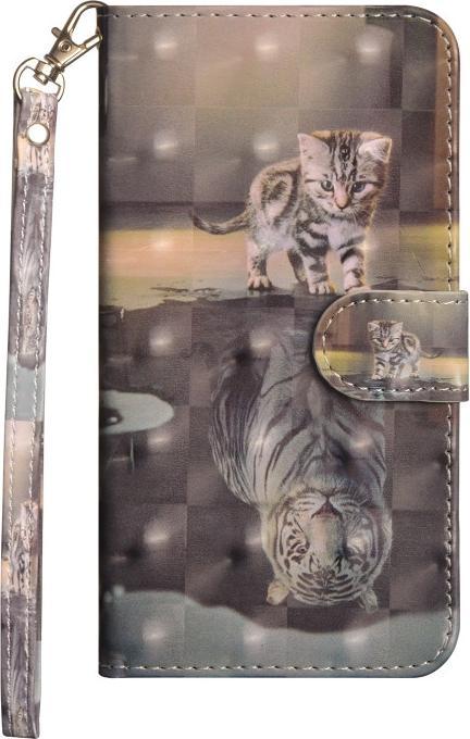 Produktbild Cover-Discount Galaxy A21s - Etui Glitzer Effekt Katze (Samsung Galaxy A21s)