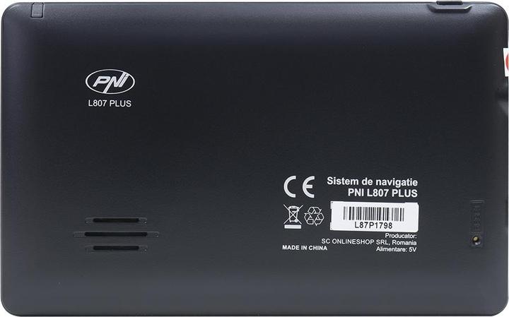 PNI GPS navigation system L807 PLUS 7-inch screen, 800 MHz, 256 MB DDR, 8 GB internal memory (7")